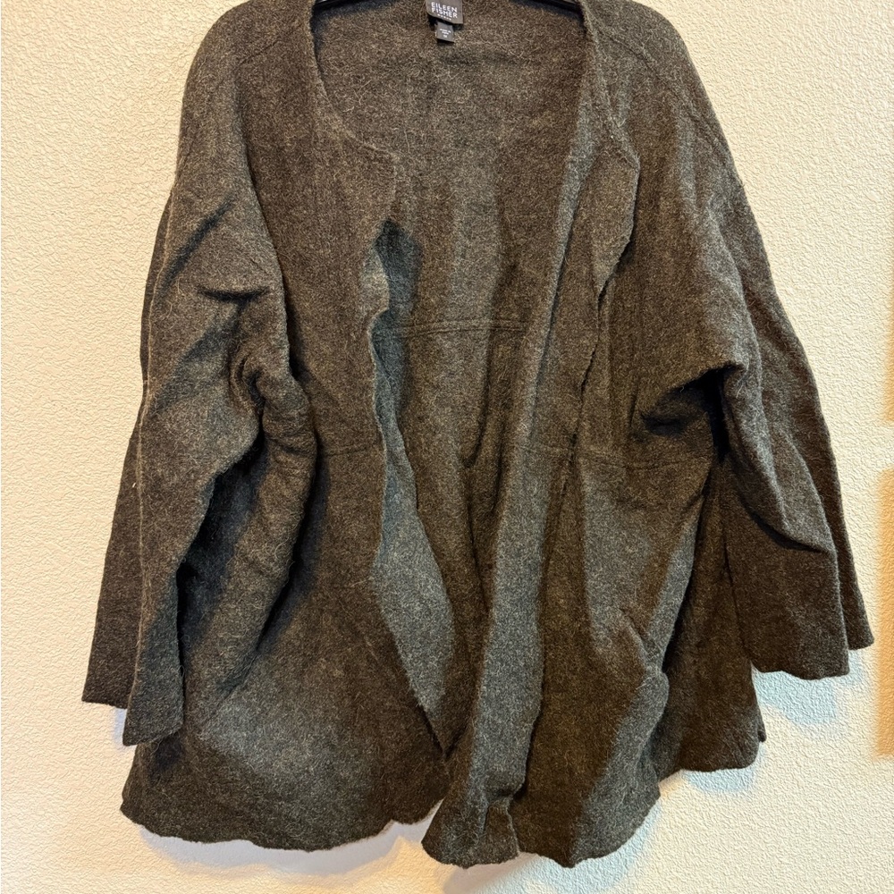 Eileen Fisher Olive Green Women's Cardigan